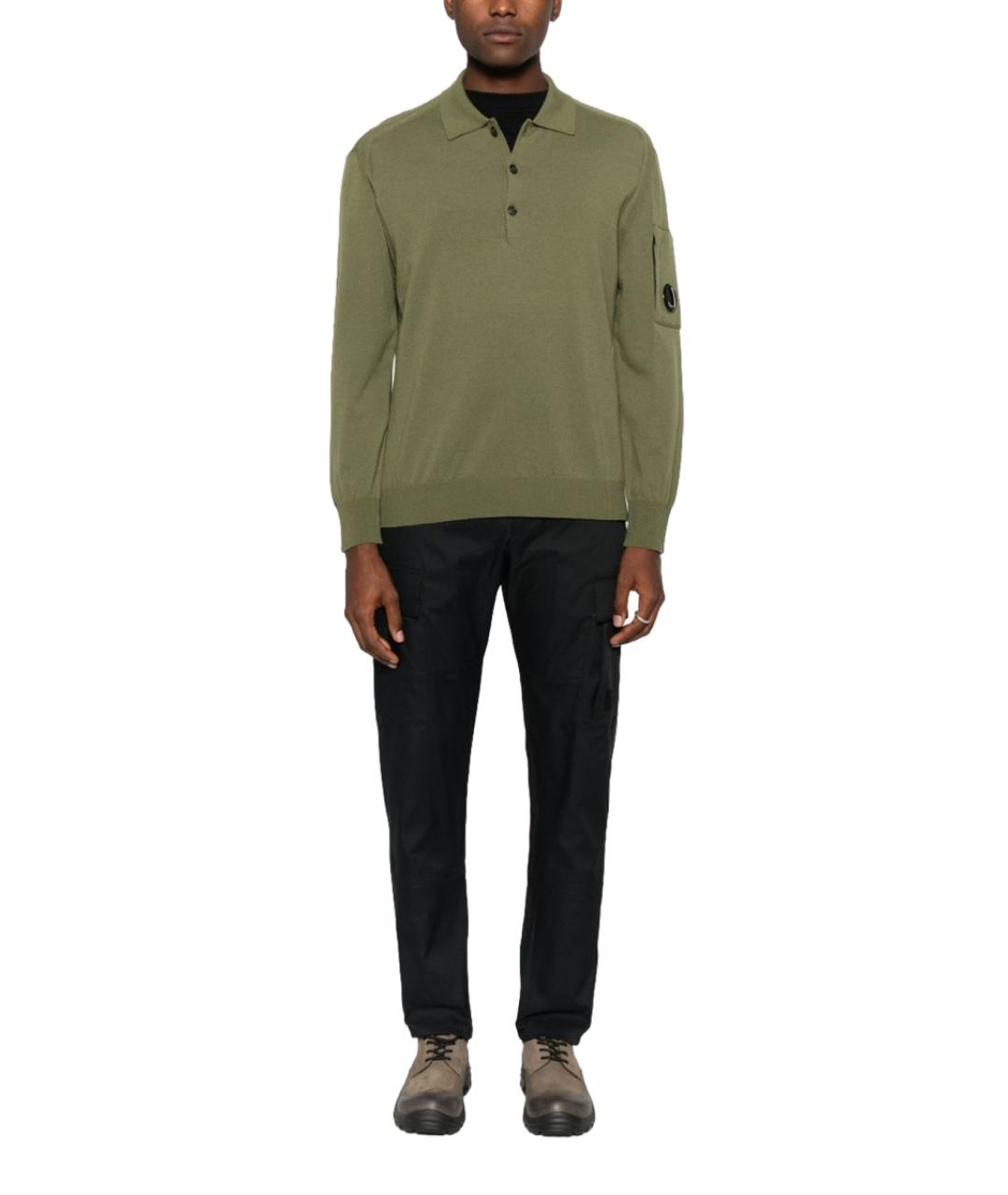 CP COMPANY Зеленый шерстяной джемпер / свитер, фото 2