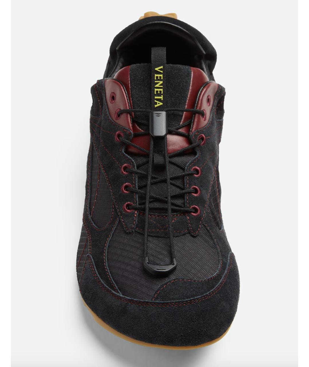 BOTTEGA VENETA Черные замшевые низкие кроссовки / кеды, фото 4