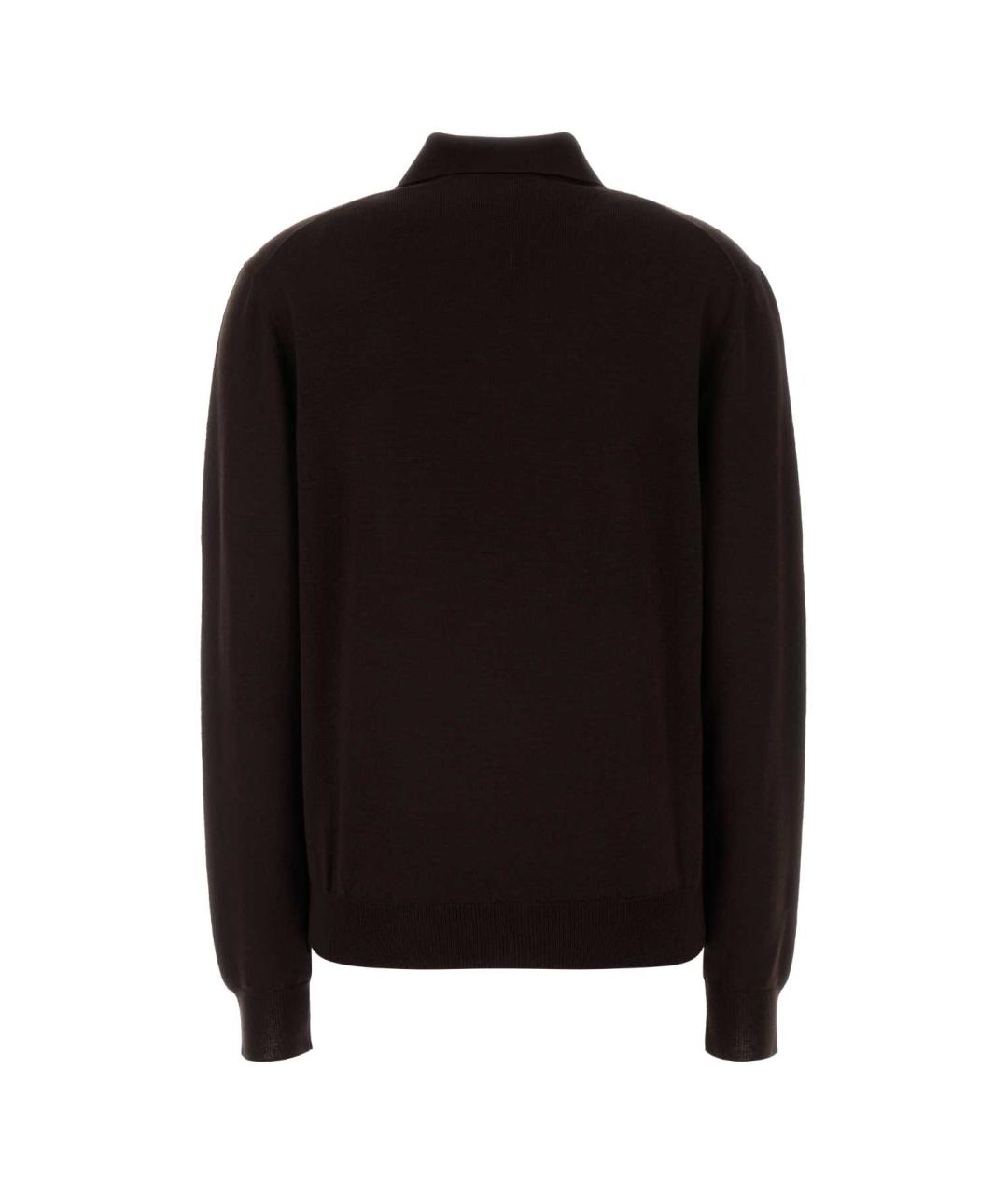 MIU MIU Коричневый шерстяной джемпер / свитер, фото 2