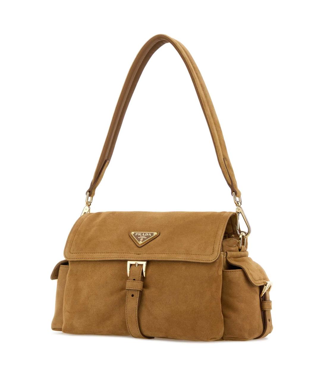 PRADA Бежевая замшевая сумка через плечо, фото 2
