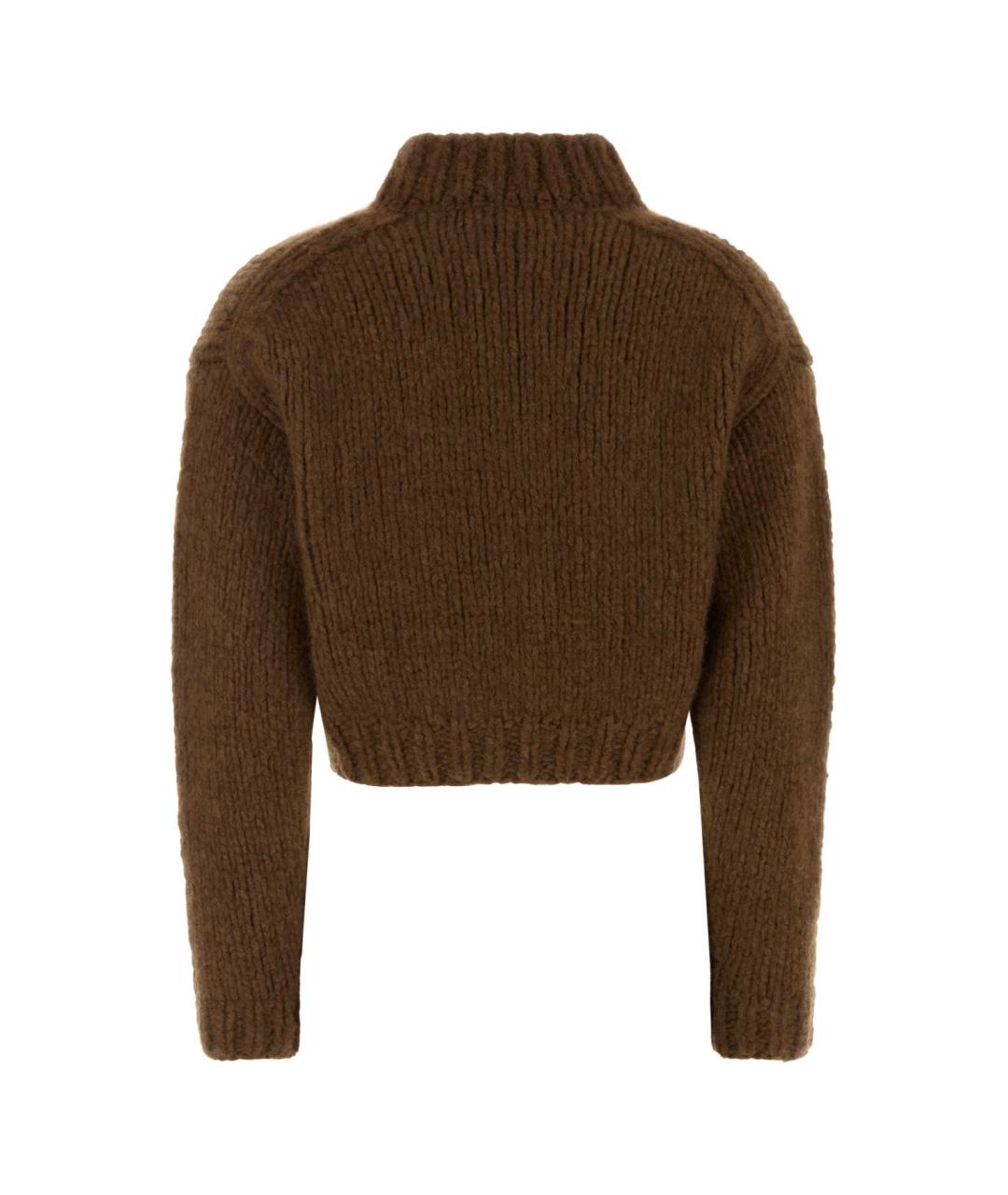 MIU MIU Коричневый кашемировый кардиган, фото 2