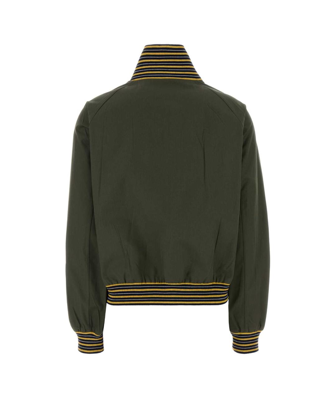 PRADA Зеленая полиэстеровая куртка, фото 2