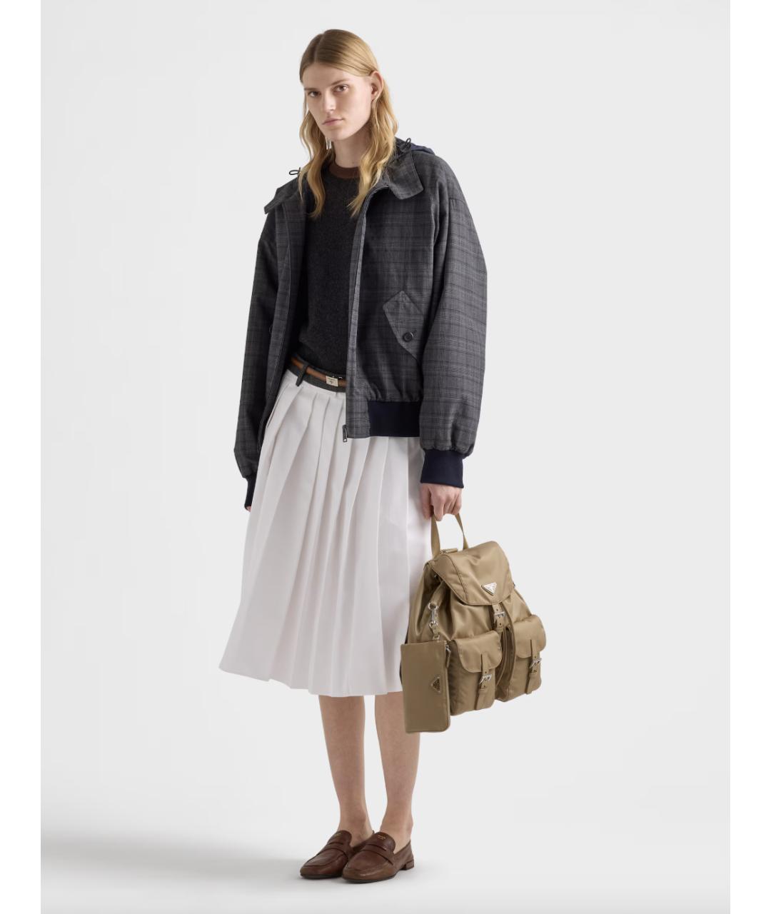 PRADA Бежевый синтетический рюкзак, фото 2