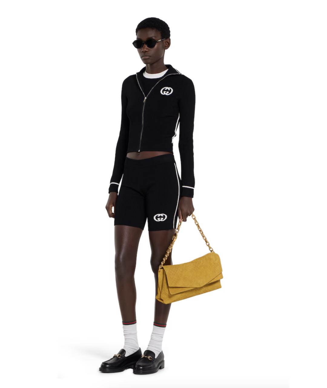 GUCCI Черный вискозный кардиган, фото 4