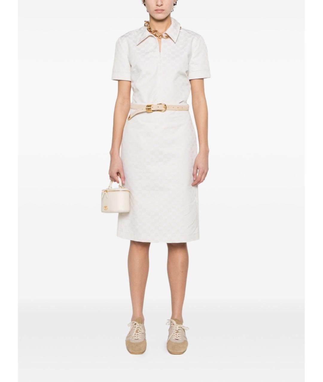 GUCCI Бежевая полиэстеровая рубашка, фото 2