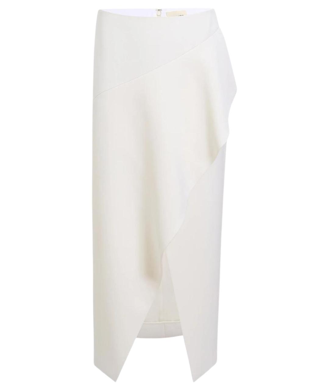 KHAITE Бежевая шерстяная юбка миди, фото 1