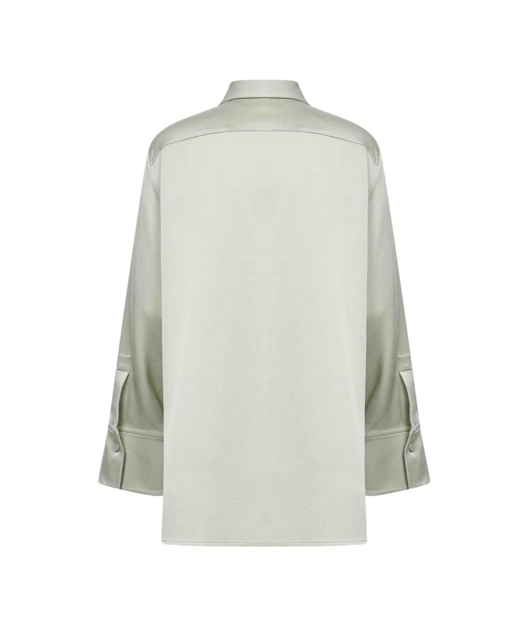 JIL SANDER Серая ацетатная рубашка, фото 3