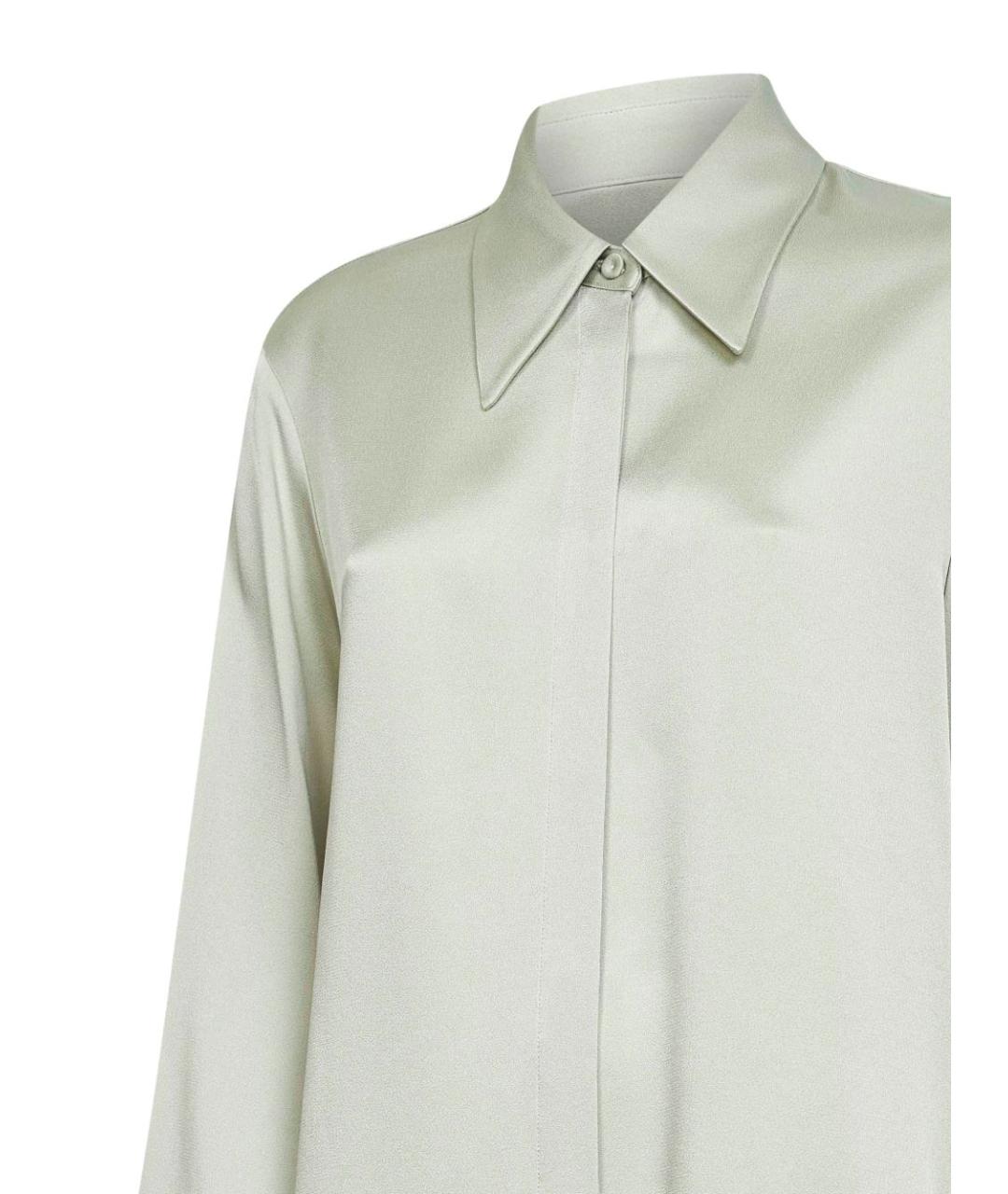 JIL SANDER Серая ацетатная рубашка, фото 2