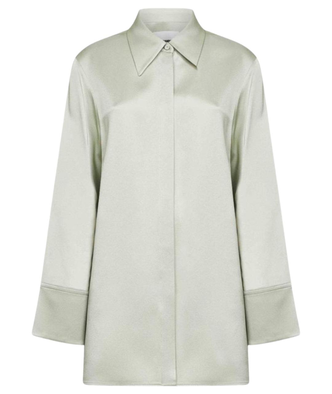 JIL SANDER Серая ацетатная рубашка, фото 1
