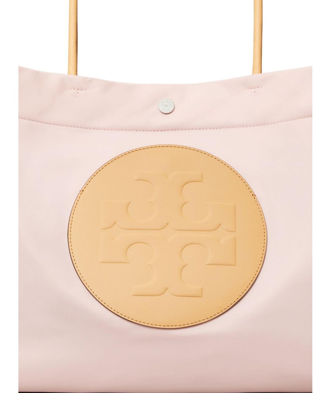 TORY BURCH Розовая синтетическая сумка тоут, фото 4