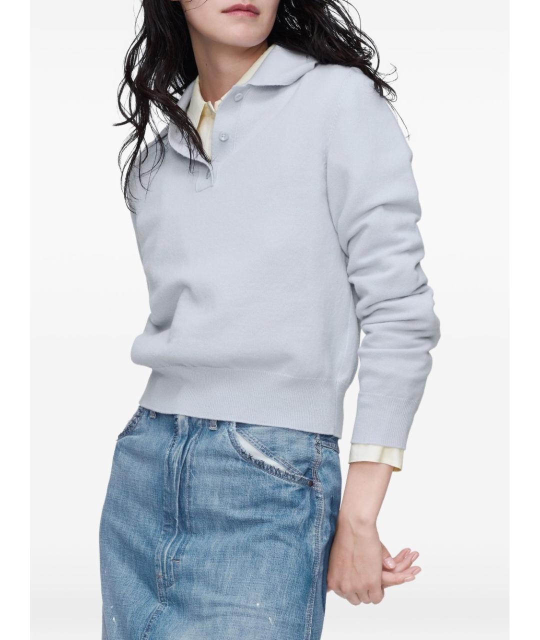 MAISON MARGIELA Серый шерстяной джемпер / свитер, фото 2