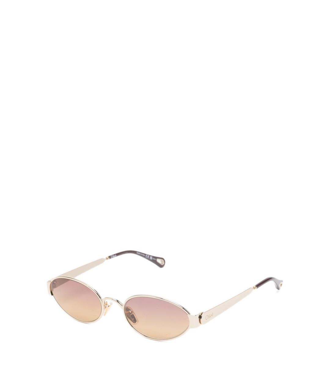 CHLOE Золотые солнцезащитные очки, фото 3
