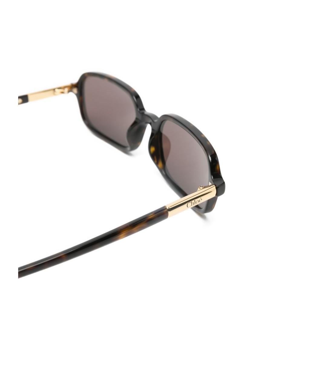 CHLOE Коричневые солнцезащитные очки, фото 4