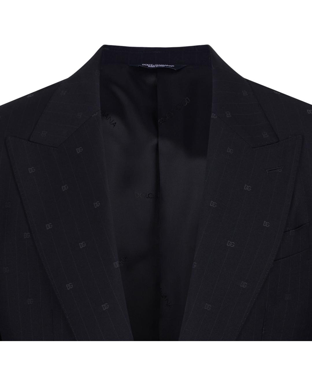 DOLCE&GABBANA Черный хлопковый пиджак, фото 5