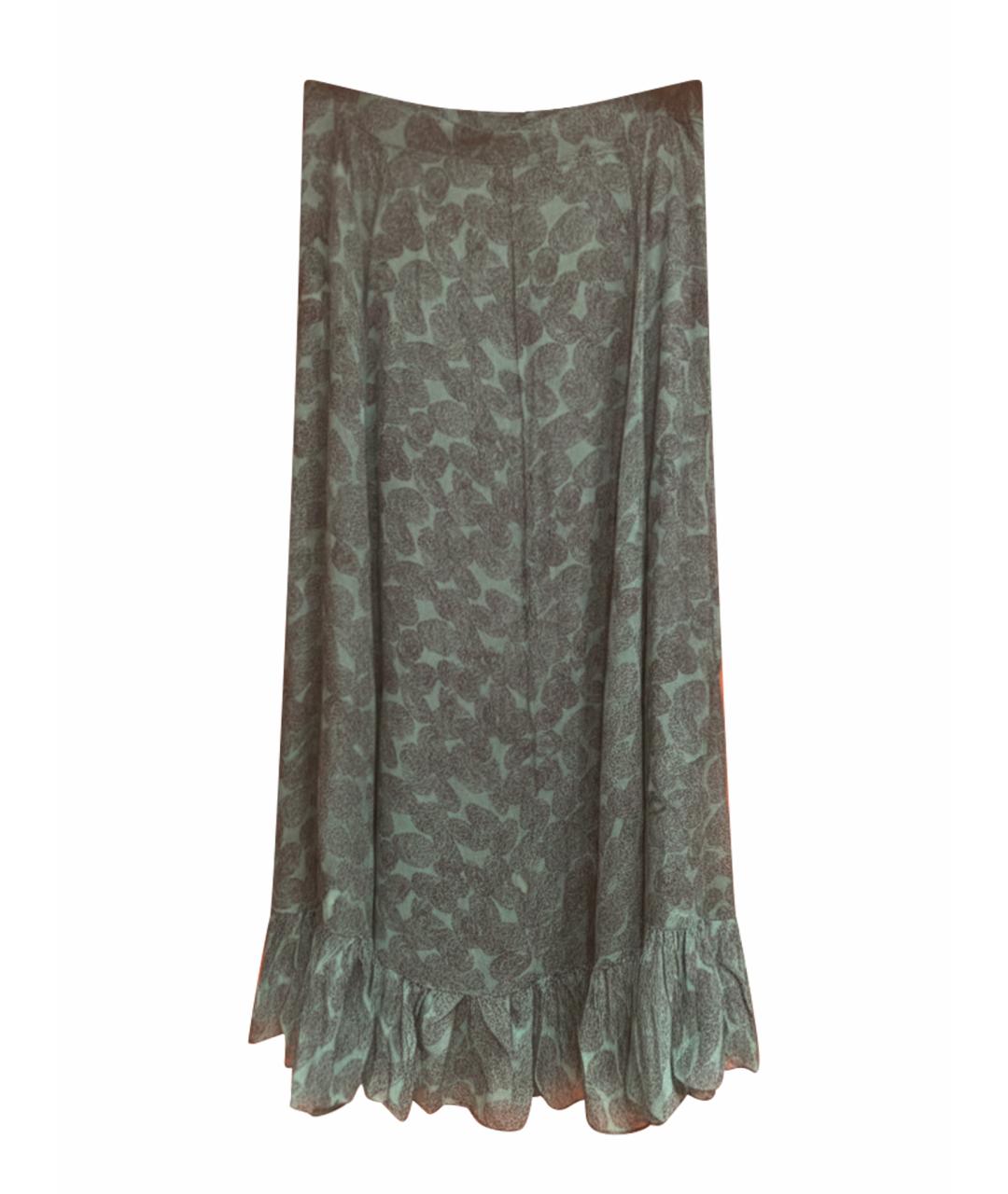 YVES SAINT LAURENT BEAUTY Зеленые шифоновое платье, фото 1