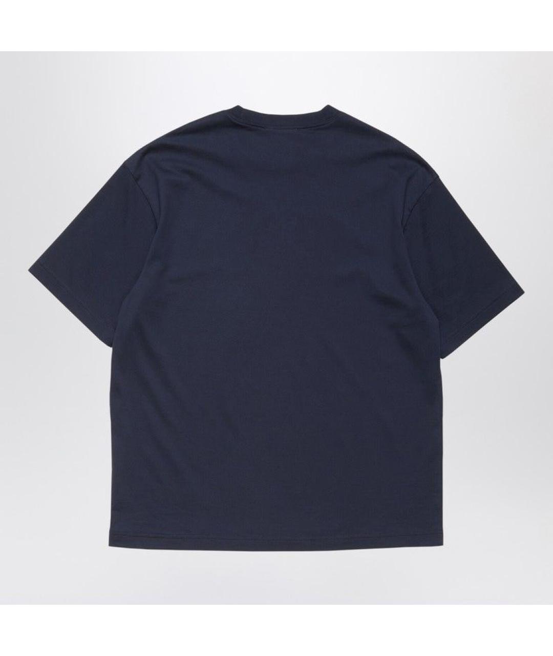 ACNE STUDIOS Синяя хлопковая футболка, фото 2