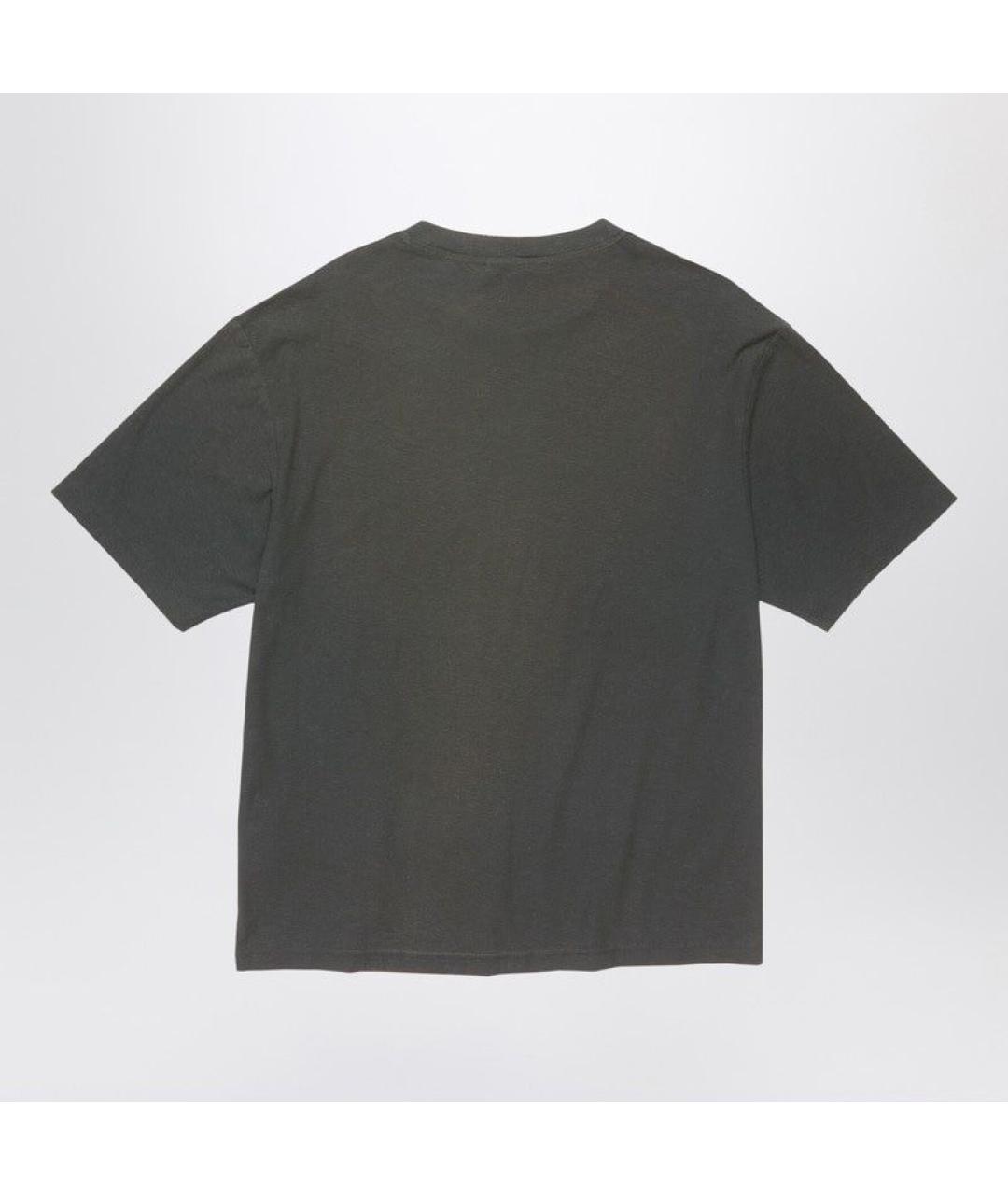 ACNE STUDIOS Черная хлопковая футболка, фото 2