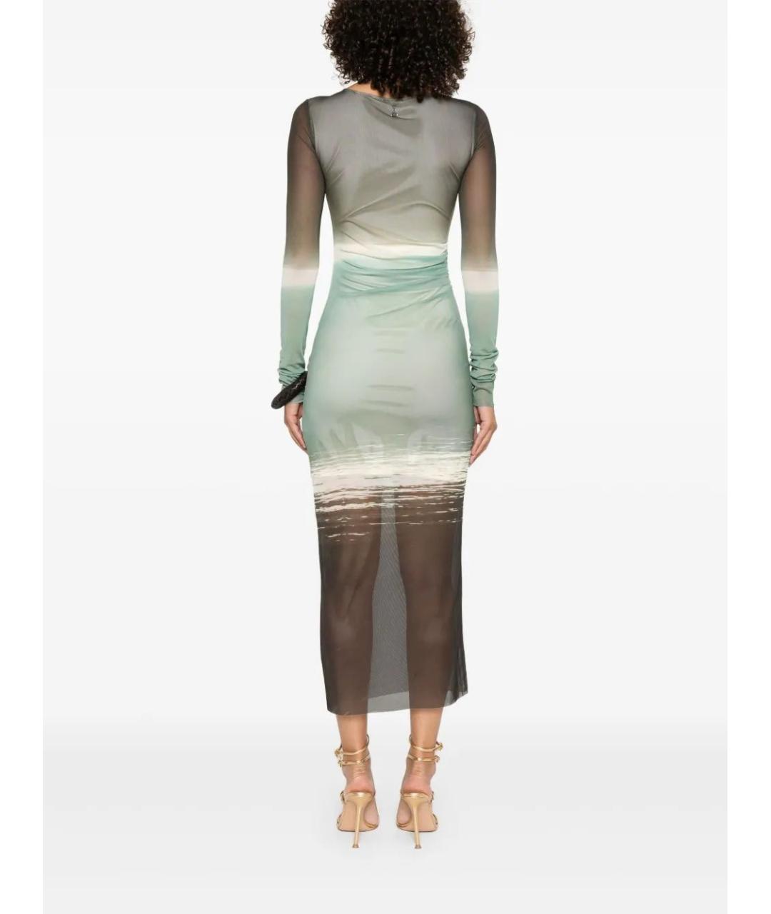 PATRIZIA PEPE Зеленые полиэстеровое повседневное платье, фото 2