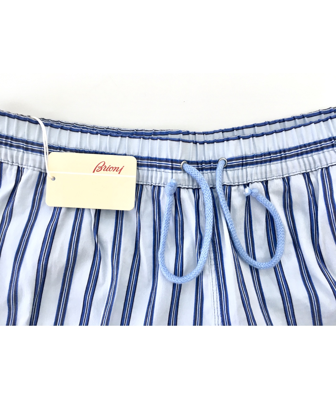 BRIONI Голубые хлопко-эластановые шорты, фото 4