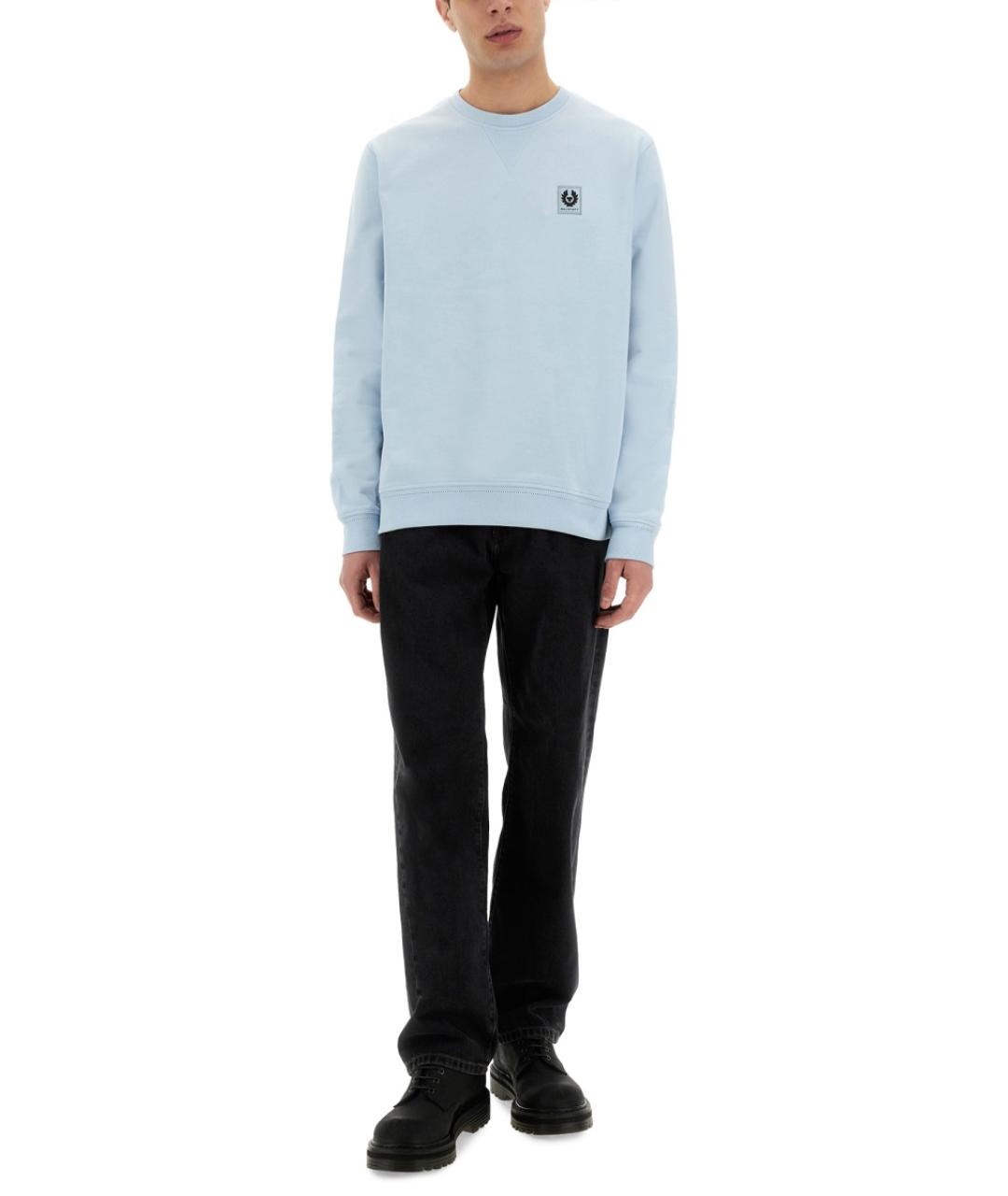 BELSTAFF Голубой хлопковый джемпер / свитер, фото 3