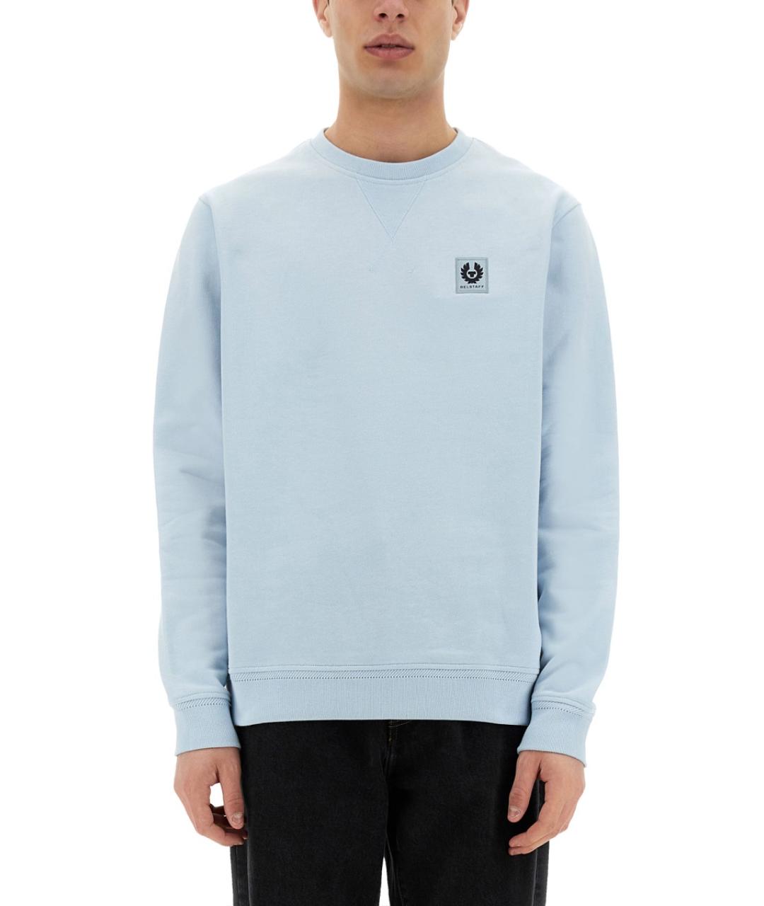 BELSTAFF Голубой хлопковый джемпер / свитер, фото 6