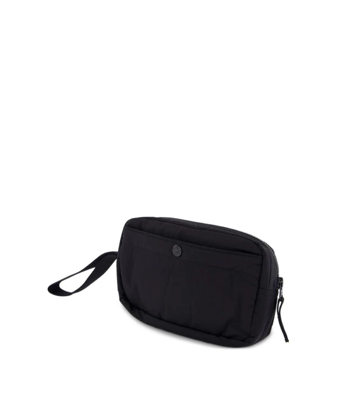 STONE ISLAND Черная синтетическая барсетка, фото 5