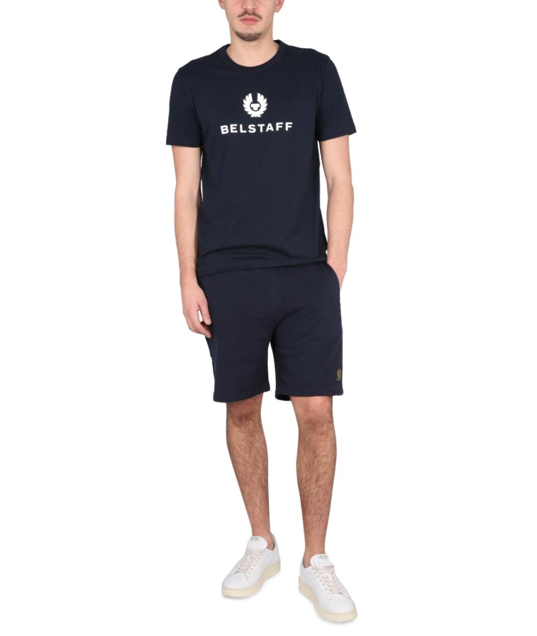 BELSTAFF Синие хлопковые шорты, фото 3