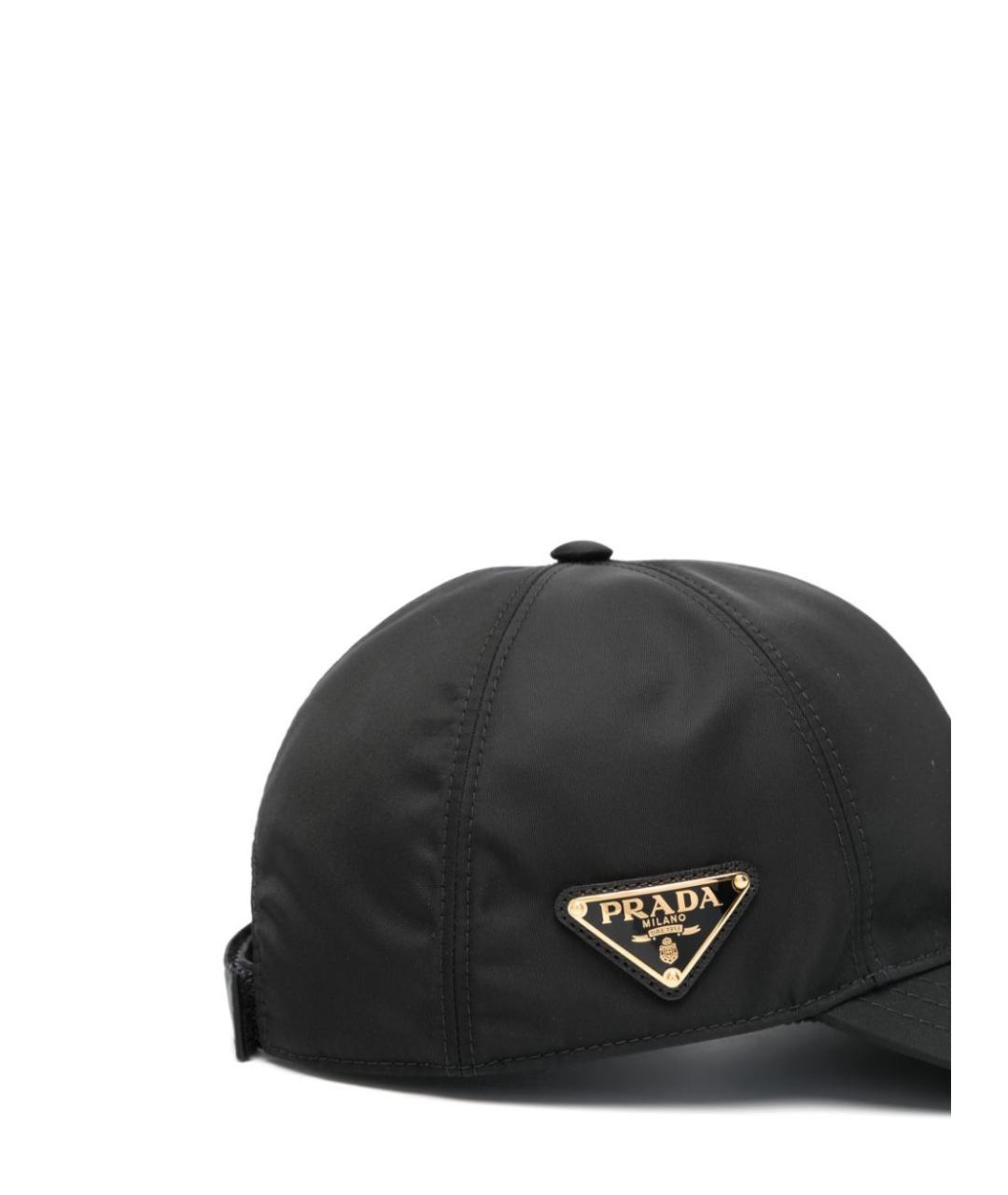 PRADA Черная синтетическая кепка, фото 4