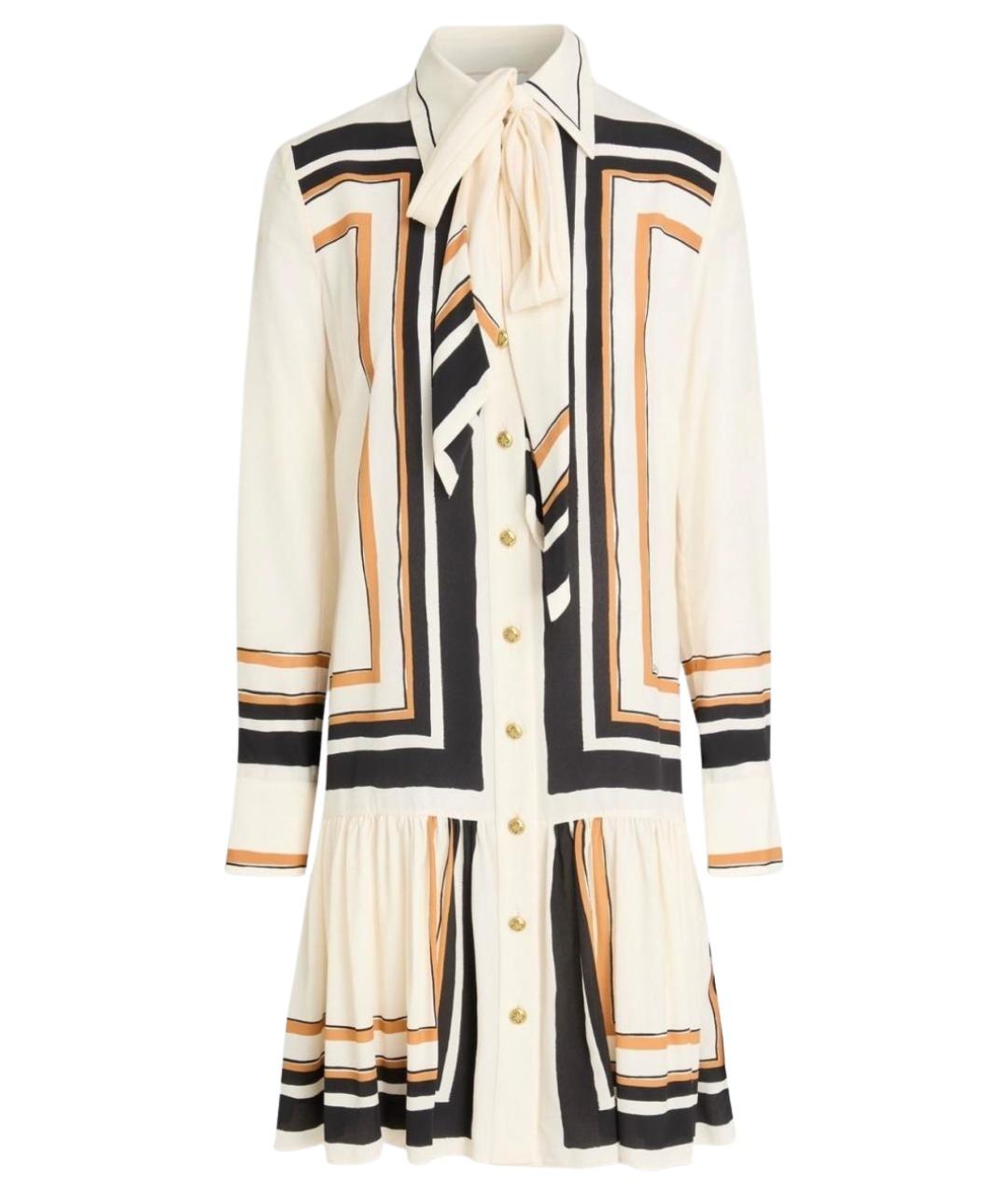 ZIMMERMANN Бежевое полиэстеровое платье, фото 1