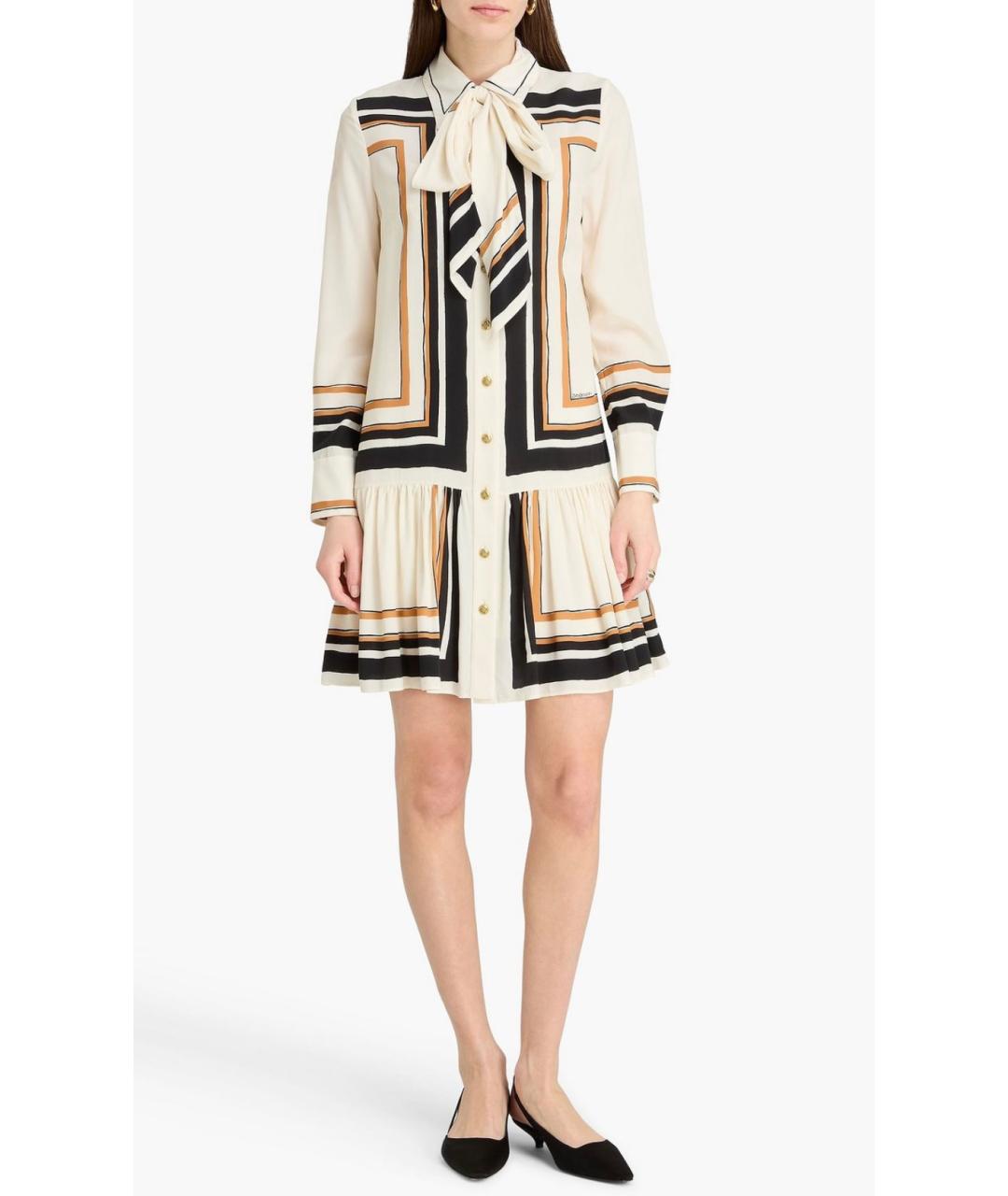 ZIMMERMANN Бежевое полиэстеровое платье, фото 2