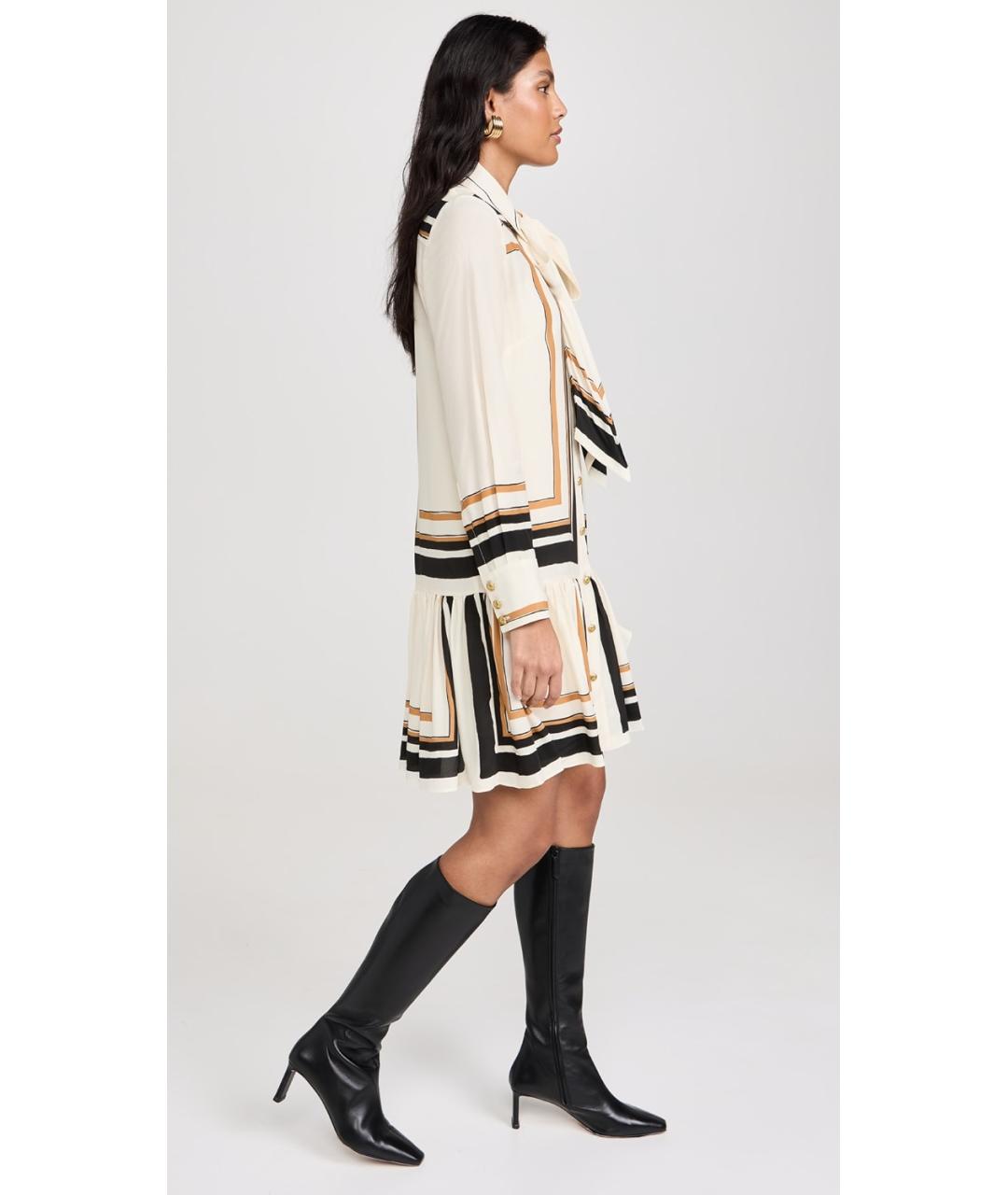 ZIMMERMANN Бежевое полиэстеровое платье, фото 6