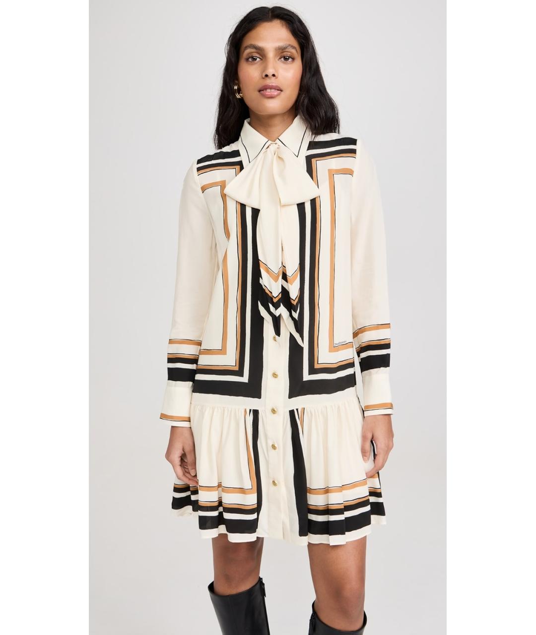 ZIMMERMANN Бежевое полиэстеровое платье, фото 5