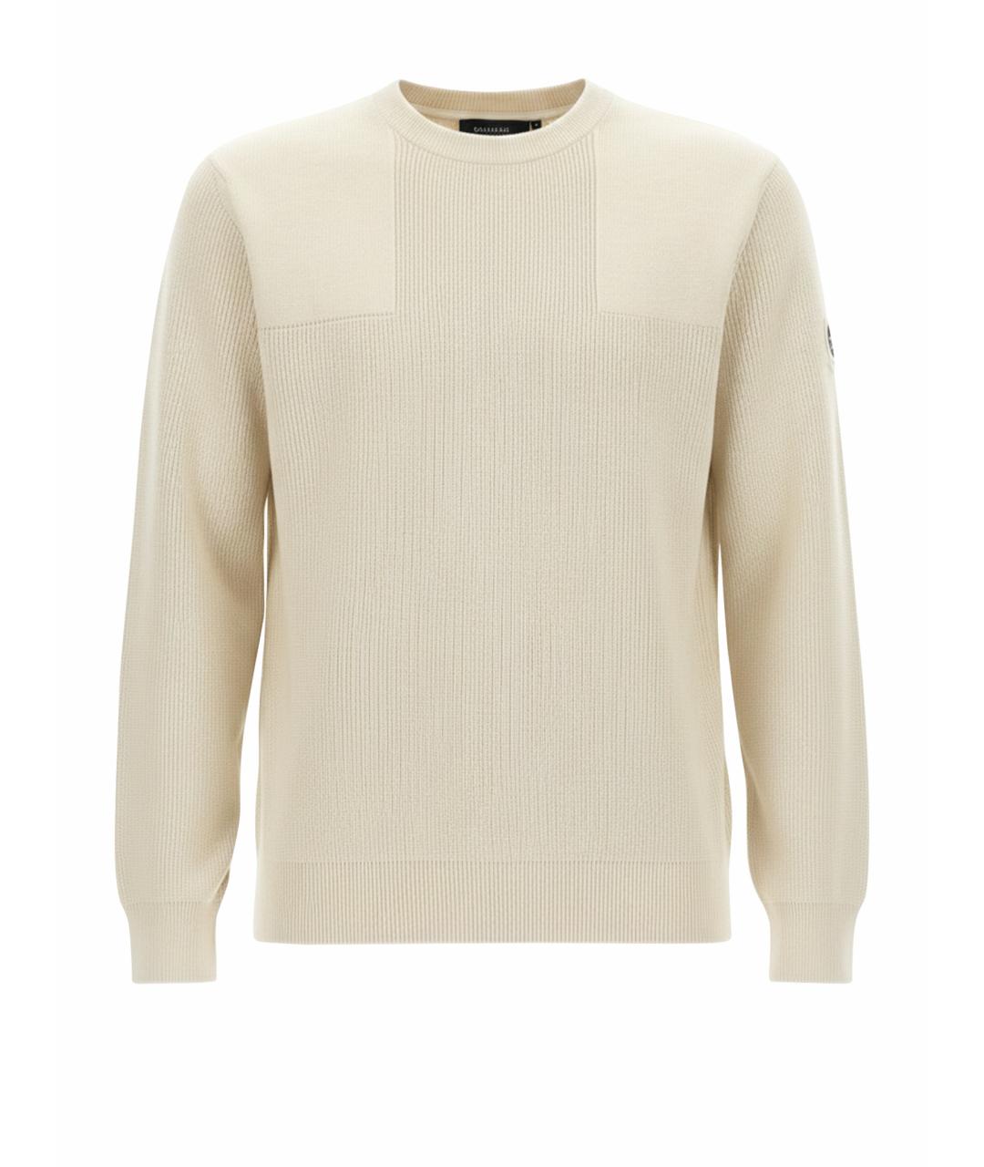 BELSTAFF Бежевый хлопковый джемпер / свитер, фото 1