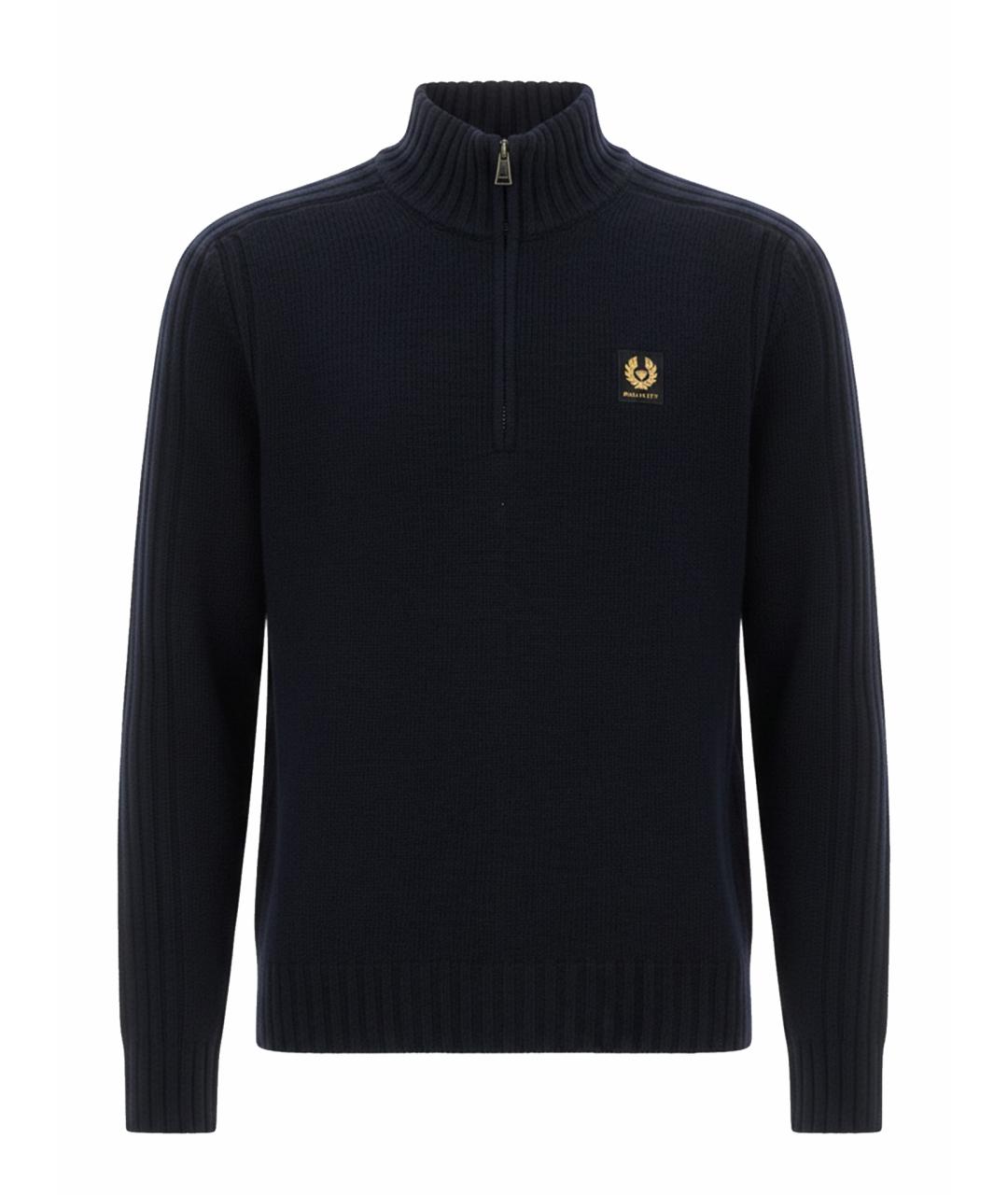 BELSTAFF Синий хлопковый джемпер / свитер, фото 1