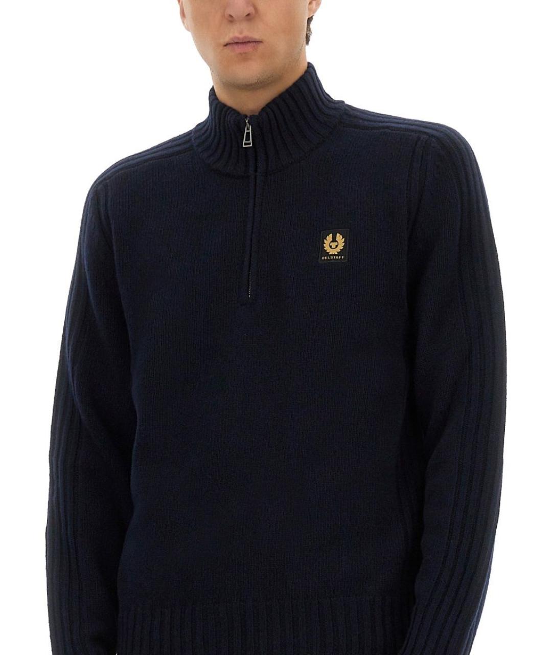 BELSTAFF Синий хлопковый джемпер / свитер, фото 4