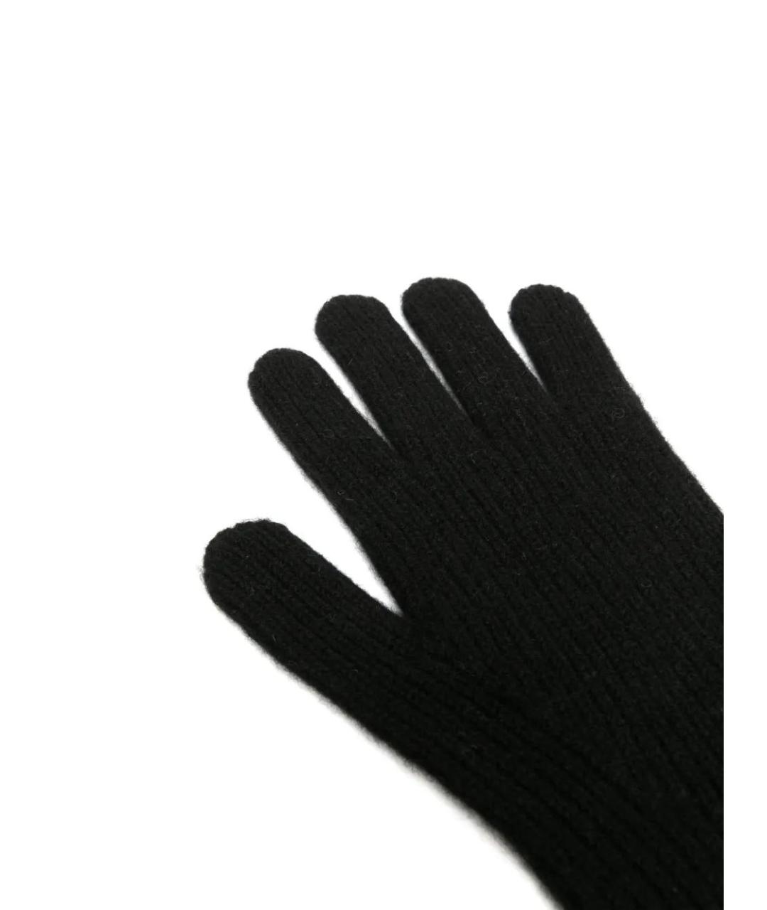 TOTEME Черные кашемировые перчатки, фото 2