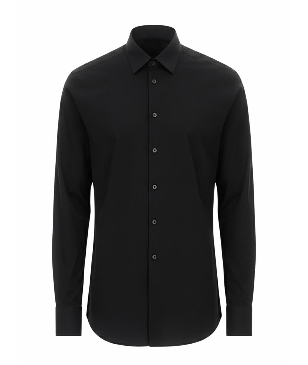 DOLCE&GABBANA Черная хлопковая кэжуал рубашка, фото 1