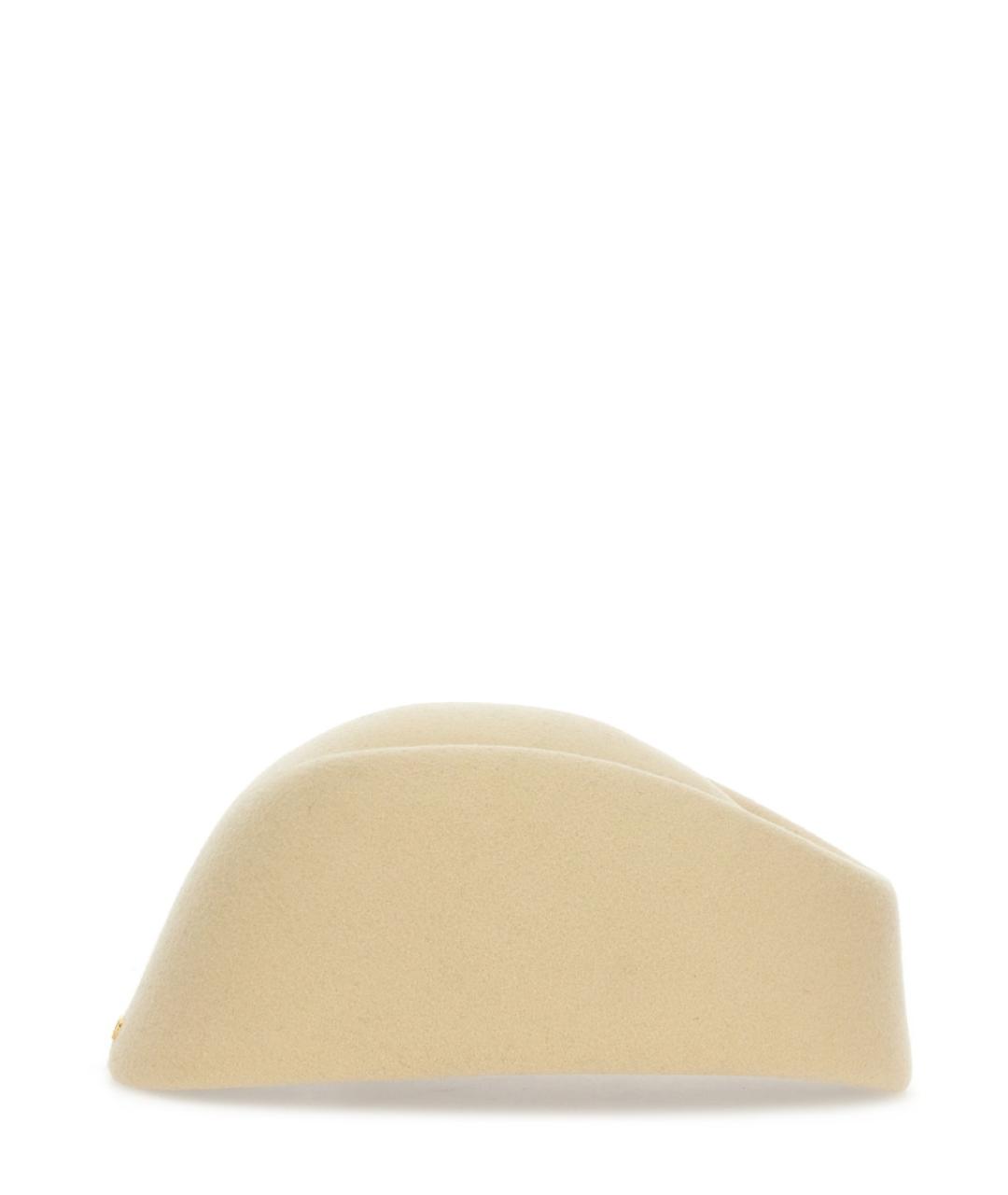 VALENTINO Бежевая шерстяная шапка, фото 3