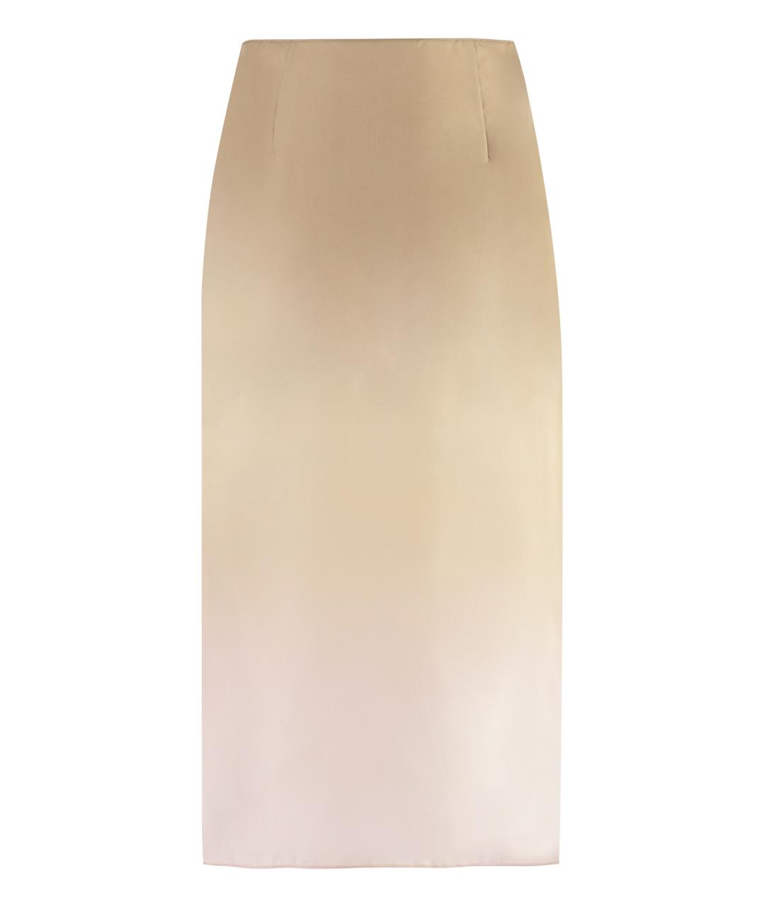 PRADA Мульти шелковая юбка миди, фото 1