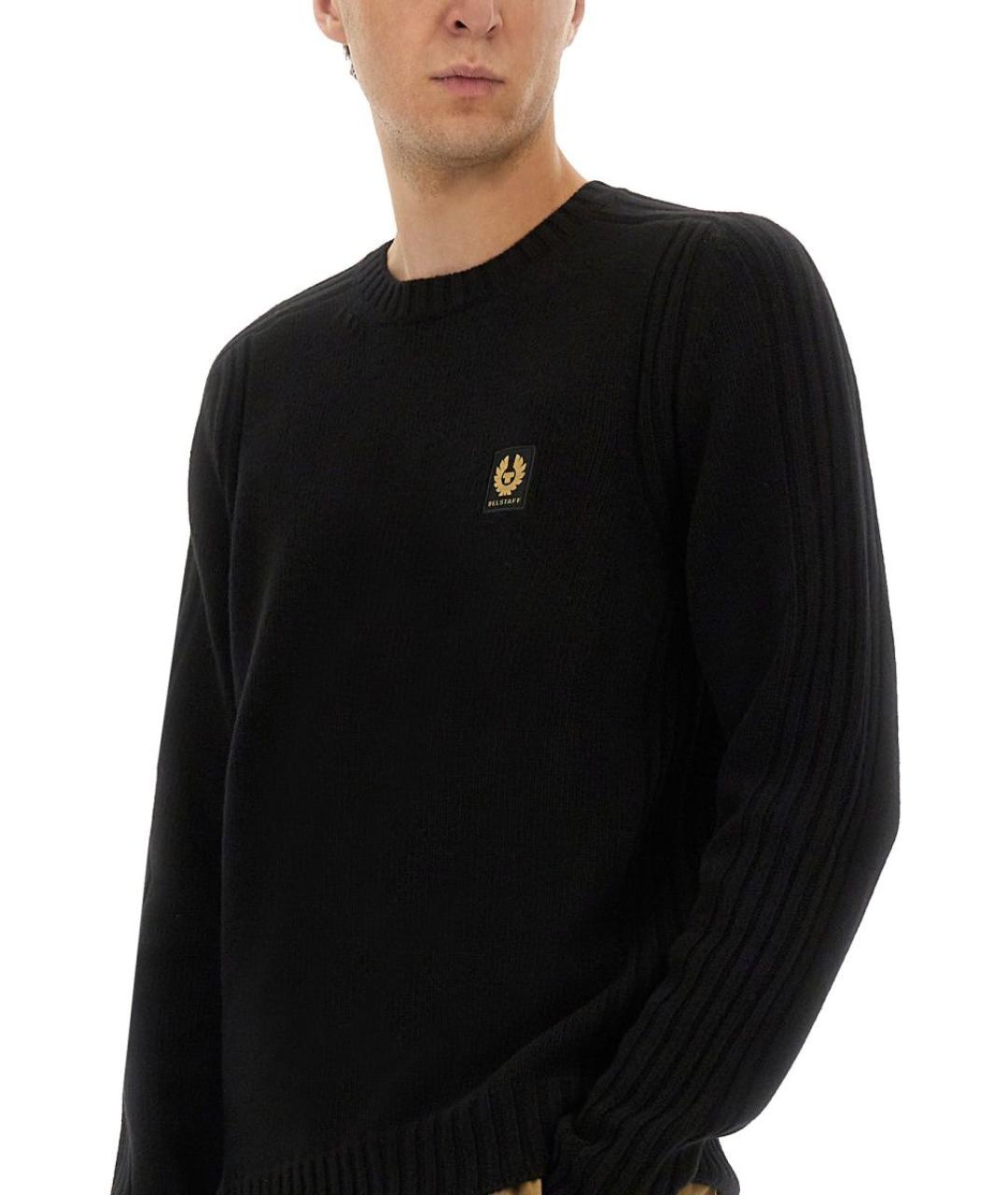 BELSTAFF Черный шерстяной джемпер / свитер, фото 4