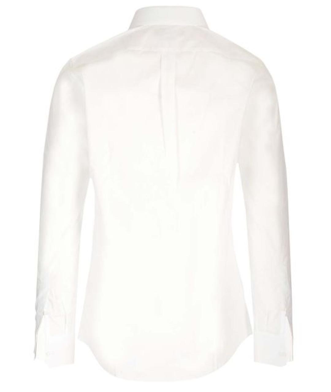 DOLCE&GABBANA Белая хлопковая классическая рубашка, фото 2