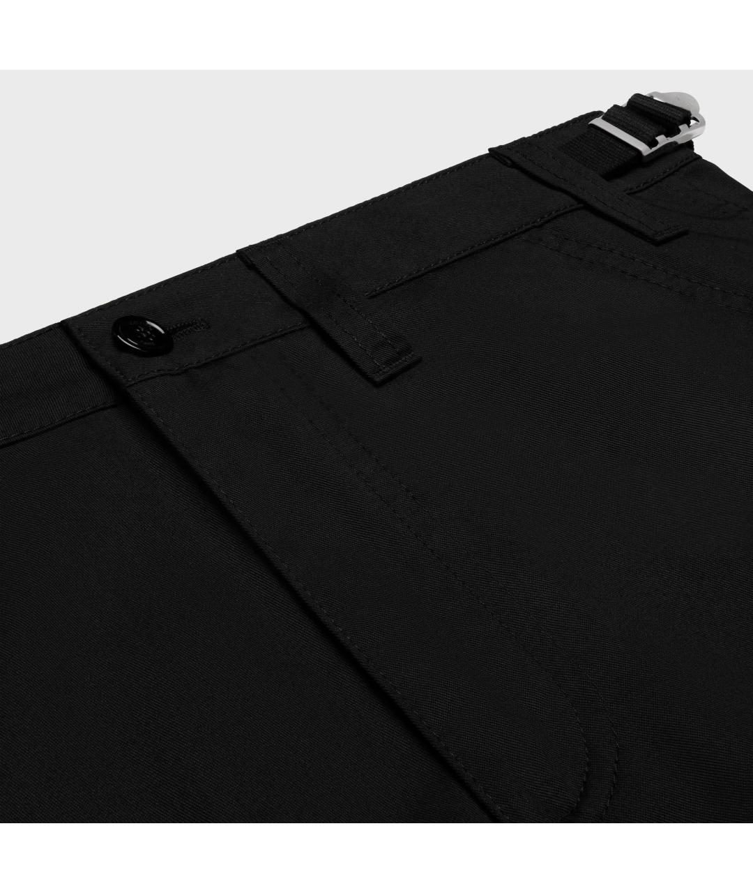 CELINE Черные полиэстеровые повседневные брюки, фото 8