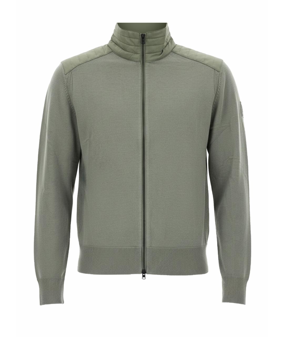 BELSTAFF Зеленый шерстяной кардиган, фото 1