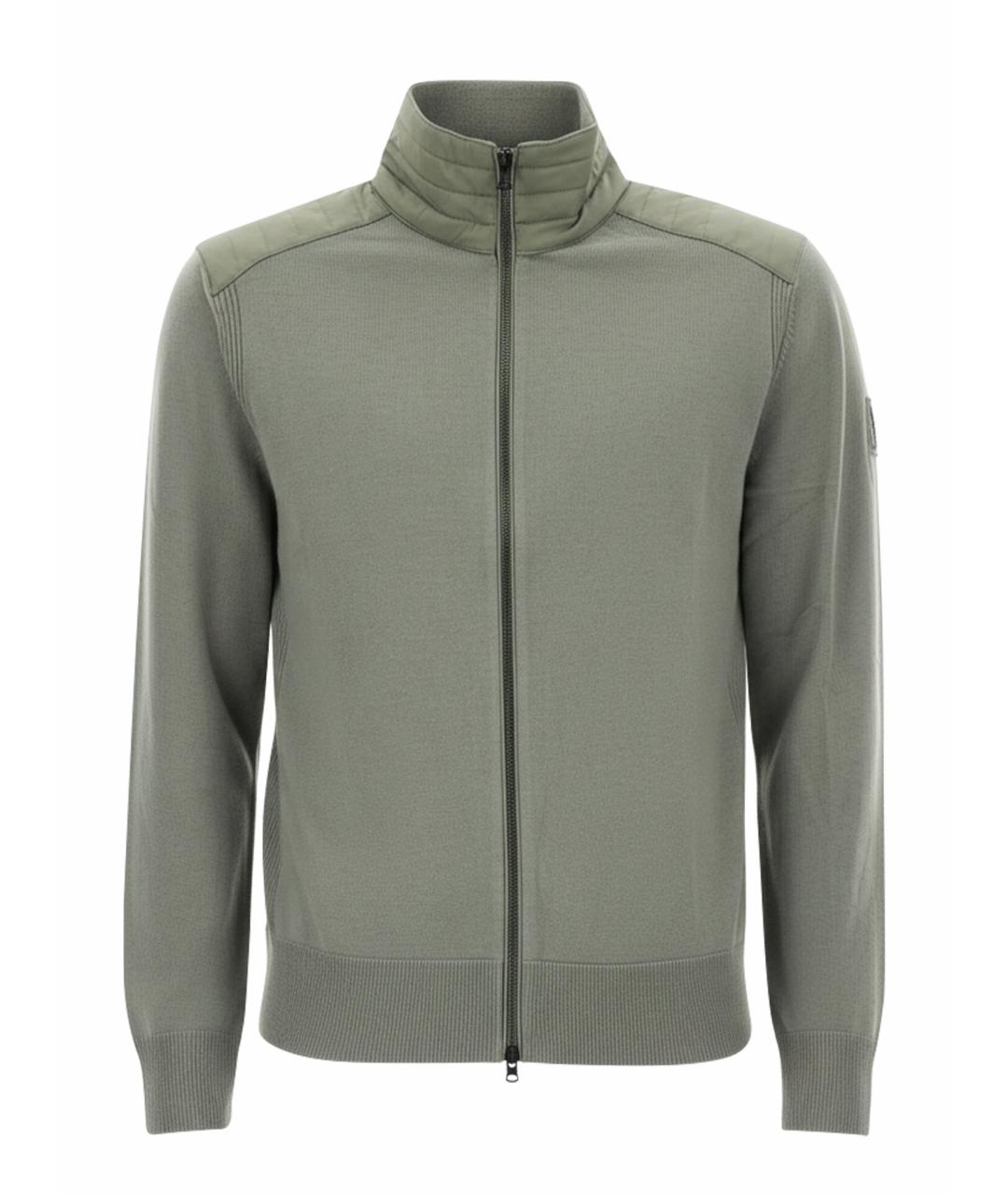 BELSTAFF Зеленый шерстяной кардиган, фото 5