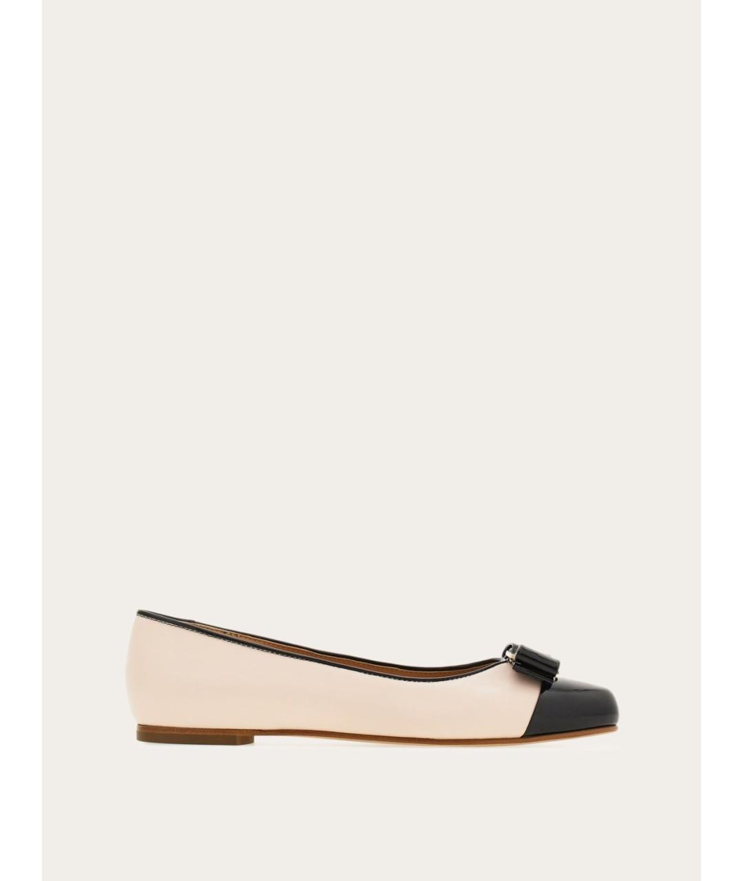 FERRAGAMO Мульти кожаные балетки, фото 6