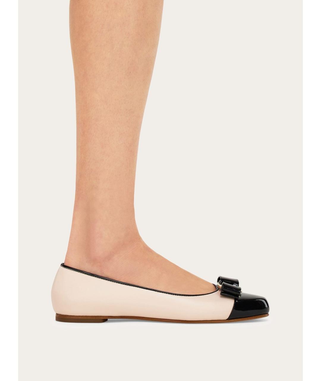 FERRAGAMO Мульти кожаные балетки, фото 3