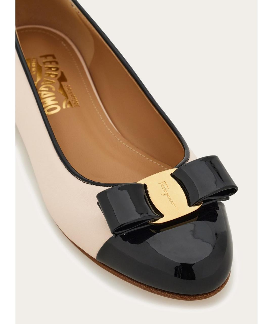 FERRAGAMO Мульти кожаные балетки, фото 5