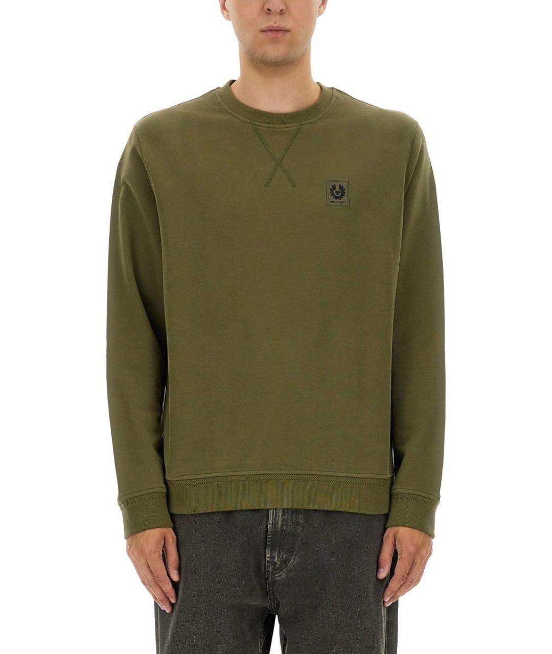 BELSTAFF Зеленый хлопковый джемпер / свитер, фото 5