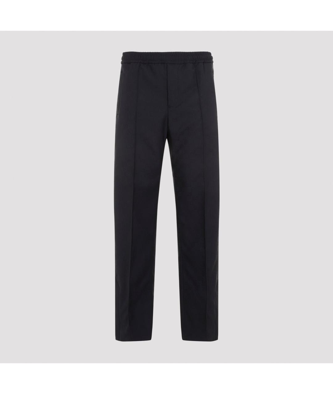 GUCCI Темно-синие полиэстеровые повседневные брюки, фото 3