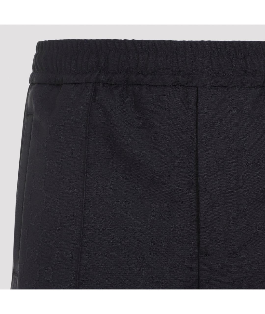 GUCCI Темно-синие полиэстеровые повседневные брюки, фото 4